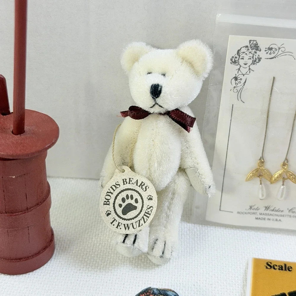 Doll & Dollhouse Miniature Accessories Lot‎ 18 Ship Bear Crib Webster Canoe Ring